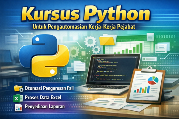 Kursus Python Untuk Pengautomasian Kerja-Kerja Pejabat